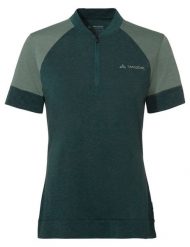 Koszulka damska Altissimo Q-Zip Shirt. Zielone koszulki sportowe damskie Vaude, bez wzorów, z materiału, bez kołnierzyka, bez ramiączek, na fitness i siłownię. Za 299.00 zł.
