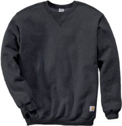 Bluza Carhartt Midweight Crewneck Carbon. Bluzy męskie Visent, m, bez wzorów, bez kaptura. Za 212.89 zł.