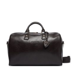 Torba weekendowa Guess. Brązowe torby podróżne damskie Guess, z aplikacjami. Za 524.99 zł.