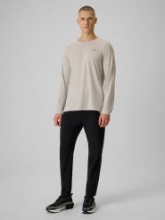 4F Spodnie do biegania szybkoschnące męskie - czarne S. Czarne spodnie sportowe męskie 4f, m, bez wzorów, z tkaniny, do biegania. Za 229.99 zł.