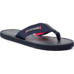 Japonki TOMMY HILFIGER - Elevated Leather Beach Sandal FM0FM02080 Midnight 403. Klapki męskie marki Tommy Hilfiger. Za 229.00 zł.