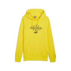 Męska bluza z kapturem ftblCULTURE Borussia Dortmund PUMA Faster Yellow Black. Czarne bluzy męskie Puma, m, bez wzorów, z kapturem. W wyprzedaży za 209.95 zł.