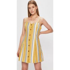Tally Weijl - Sukienka. Żółte sukienki damskie TALLY WEIJL, l, bez wzorów, z bawełny, casualowe, bez kołnierzyka, bez ramiączek. W wyprzedaży za 69.90 zł.