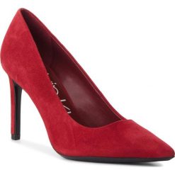 Szpilki CALVIN KLEIN - Roxy E7804 Red Rock. Czerwone szpilki damskie Calvin Klein, z materiału. Za 619.00 zł.