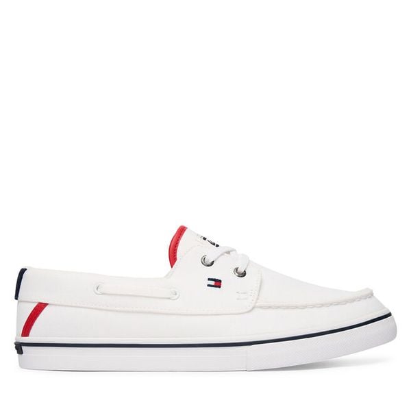 Tenisówki Tommy Hilfiger. Białe trampki męskie Tommy Hilfiger, bez wzorów, bez zapięcia. Za 315.99 zł.