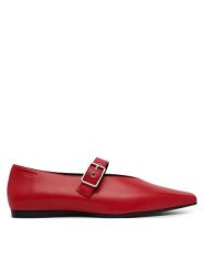 Vagabond Shoemakers Baleriny Wioletta 5701-201-48 Czerwony. Czerwone baleriny damskie Vagabond Shoemakers, bez wzorów, ze skóry, bez obcasa. Za 319.99 zł.
