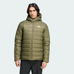 Kurtka z kapturem z ociepleniem Terrex Multi Essentials CLIMAWARM. Czarne kurtki męskie Adidas, l, bez wzorów, z materiału, trekkingowe, climawarm (adidas). Za 439.00 zł.