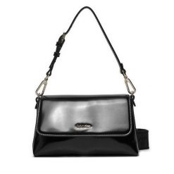 Torebka Calvin Klein. Czarne torebki do ręki damskie Calvin Klein, bez wzorów, klasyczne, bez dodatków. Za 289.99 zł.