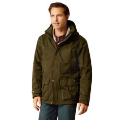 Izolowana parka Ariat Rhodium H2O. Zielone kurtki sportowe męskie Ariat, bez wzorów, do jazdy konnej. W wyprzedaży za 1,615.90 zł.