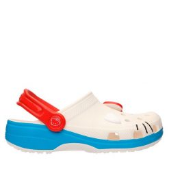 Klapki Crocs. Niebieskie klapki damskie Crocs, bez wzorów, bez obcasa. Za 179.99 zł.