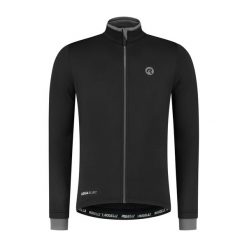 Koszulka rowerowa męska Rogelli Essential z długim rękawem, ocieplana. Czarne bluzy męskie Rogelli, m, bez wzorów, bez kołnierzyka, bez ramiączek, rowerowe. W wyprzedaży za 243.20 zł.