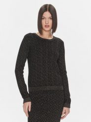 Liu Jo Sweter MF3431 MA49I Czarny Regular Fit. Czarne swetry damskie Liu Jo, s, bez wzorów, z wiskozy, bez kołnierzyka, bez ramiączek, bez kaptura. Za 799.99 zł.