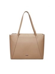 JENNY Torebka C-JEN-H-001-08 Beżowy. Brązowe torebki do ręki damskie Jenny, bez wzorów, z materiału, bez dodatków. Za 149.99 zł.