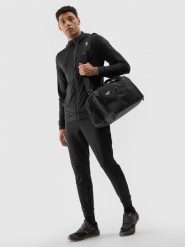 4F Torba sportowa (28 L) z kieszenią na obuwie - czarna Uniwersalny. Czarne obuwie sportowe damskie 4f, bez wzorów, z syntetyku, na fitness i siłownię. Za 79.99 zł.