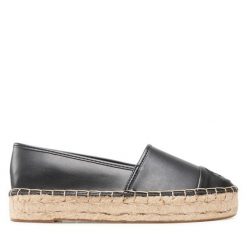 Espadryle Guess. Czarne espadryle damskie Guess, z aplikacjami, bez obcasa, bez zapięcia. Za 239.99 zł.
