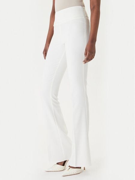 Rinascimento Spodnie materiałowe CFC0127876003 Biały Slim Fit. Białe spodnie materiałowe damskie Rinascimento, xl, bez wzorów, z materiału. Za 369.99 zł.