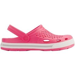 Chodaki Coqui Lindo W 6413-100-4246 różowe. Czerwone klapki damskie bez wzorów, sportowe, bez obcasa. Za 139.94 zł.