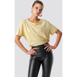 NA-KD Basic T-shirt oversize - Yellow. T-shirty damskie marki NA-KD Basic. Za 52.95 zł.