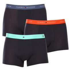 Bokserki majtki męskie Tommy Hilfiger 3-Pack. Niebieskie buty sportowe męskie Tommy Hilfiger, z bawełny, bez zapięcia, na fitness i siłownię. Za 139.00 zł.