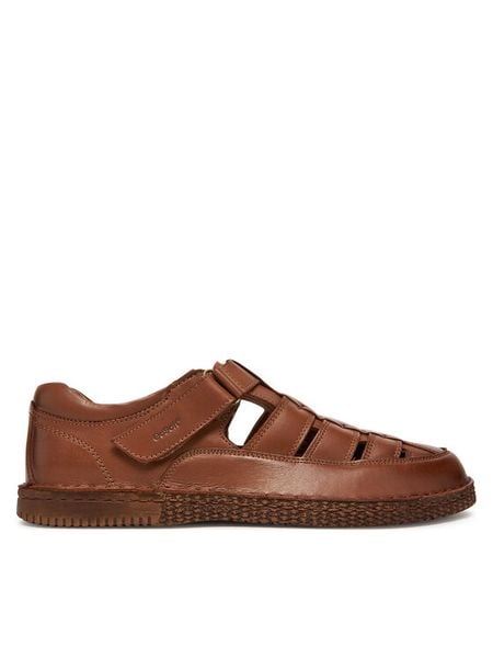 Go Soft Sandały DANY-02 MI18 Brązowy. Brązowe sandały męskie GO SOFT, ze skóry, bez zapięcia. Za 199.99 zł.