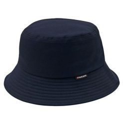 Kapelusz Rybacki Granatowy, Letni Bucket Hat, Przeciwsłoneczny. Niebieskie czapki i kapelusze męskie Pako Jeans, na lato, bez wzorów, z bawełny. Za 35.00 zł.