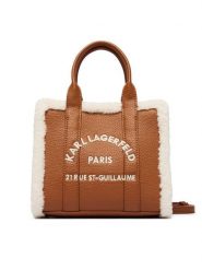 KARL LAGERFELD Torebka B4W30089 Brązowy. Brązowe torebki do ręki damskie KARL LAGERFELD, bez wzorów, ze skóry, bez dodatków. Za 729.99 zł.