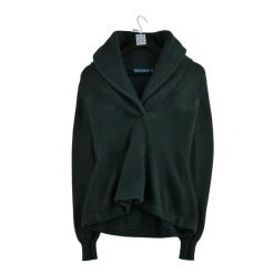 Kobiety Czarny Sweter. Czarne swetry damskie Ralph Lauren, l, bez wzorów, biznesowe, bez kołnierzyka, bez ramiączek, bez kaptura. Za 59.60 zł.