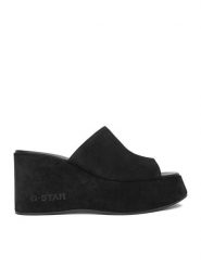 G-Star Raw Klapki FARI-118925 Czarny. Czarne klapki damskie G-Star, bez wzorów, ze skóry, retro, bez obcasa. Za 263.99 zł.