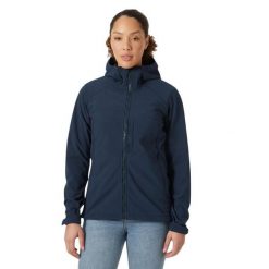 Damska kurtka z kapturem Helly Hansen paramount softshel. Niebieskie kurtki sportowe damskie Helly Hansen, xl, bez wzorów, z kapturem, trekkingowe. W wyprzedaży za 587.25 zł.
