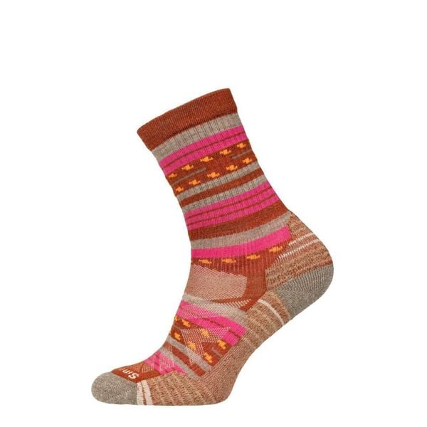 Skarpety trekkingowe damskie Performance Hike Light Cushion Margarita Crew. Czerwone skarpety damskie Smartwool, bez wzorów. Za 129.99 zł.