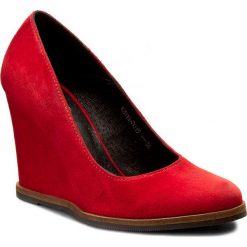 Półbuty SIMEN - 0019 K.W.Rosso. Czerwone półbuty damskie Simen, ze skóry. W wyprzedaży za 199.00 zł.