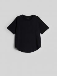 4F Koszulka do jogi regular szybkoschnąca damska - czarna XL. Czarne t-shirty damskie 4f, l, bez wzorów, klasyczne, bez kołnierzyka. Za 119.99 zł.