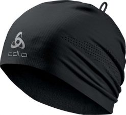 Czapka do biegania techniczna Odlo Move Light Hat. Czarne czapki i kapelusze męskie Odlo, na zimę, bez wzorów, z dzianiny. Za 151.25 zł.