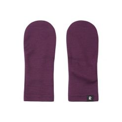 Rękawiczki zimowe dziecięce Reima Eino. Fioletowe rękawiczki dziecięce Reima, bez wzorów, z wełny. Za 79.99 zł.