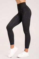 Legginsy fitness damskie Gym Glamour marble. Szare legginsy damskie GYM GLAMOUR, l, bez wzorów, z materiału, z podwyższonym stanem, na fitness i siłownię. Za 159.99 zł.