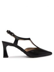 Hispanitas Czółenka HV264756 C007 Czarny. Czarne czółenka damskie Hispanitas, bez wzorów, z materiału, bez obcasa, bez zapięcia. Za 619.99 zł.