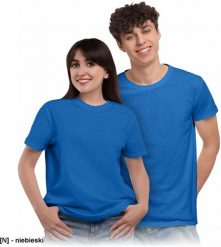 TR810 - T-shirt krótki rękaw okrągły dekolt ykorzystywany w reklamie pod nadruki dzianina: 100% bawełna gramatura 180-190 g/m2 - niebieski 3XL. Niebieskie t-shirty męskie Reis, m, bez wzorów, z bawełny, bez kołnierzyka. Za 26.92 zł.