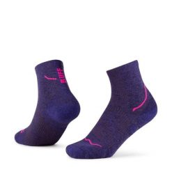 Skarpety BUFF Dryflx Quarter. Niebieskie skarpety damskie Buff, bez wzorów, z elastanu. Za 119.99 zł.