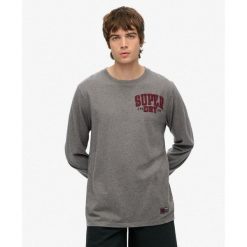 Koszulka z długim rękawem Superdry Vintage Athletic Chest. Szare koszulki sportowe męskie Superdry., m, bez wzorów, bez kołnierzyka, bez ramiączek. Za 288.40 zł.