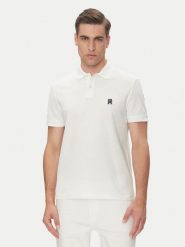 Tommy Hilfiger Polo MW0MW33167 Biały Regular Fit. Białe koszulki polo męskie Tommy Hilfiger, l, bez wzorów, z bawełny, bez ramiączek. Za 349.99 zł.