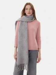 Guess Szalik AW5217 VIS03 Szary. Szare rękawiczki damskie Guess, z aplikacjami, z materiału. Za 219.99 zł.