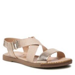 Sandały Lasocki. Żółte klapki damskie Lasocki, bez wzorów, bez obcasa, na płaskiej podeszwie, bez zapięcia. Za 169.99 zł.