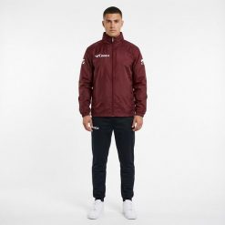 Kurtka przeciwdeszczowa ITALIA SPECIAL dla dorosłych bordowa. Brązowe kurtki męskie Legea, m, bez wzorów, sportowe, bez kaptura. Za 70.00 zł.