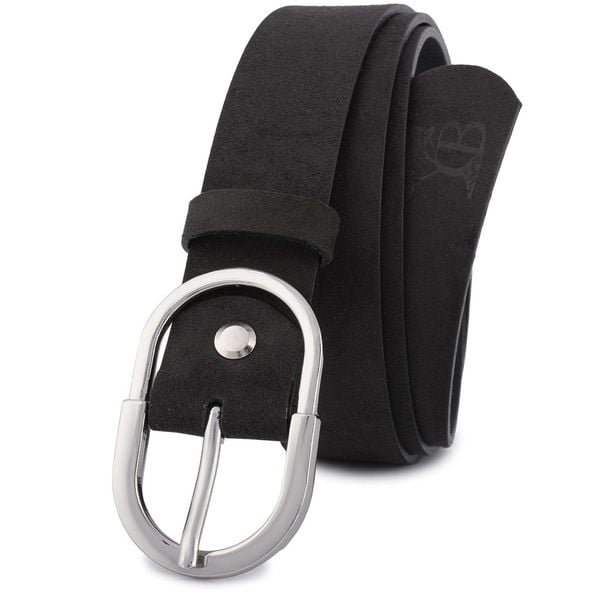 Pasek skórzany BELTIMORE r.85-100 cm D97 czarny. Czarne paski damskie bez wzorów. Za 49.90 zł.