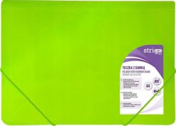 Teczka z gumką A4 PP neon zielona STRIGO. Zielone torby i plecaki dziecięce Strigo. Za 15.74 zł.
