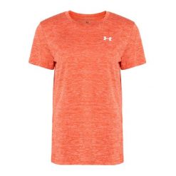 Koszulka treningowa damska Under Armour Tech C-Twist. Brązowe t-shirty damskie Under Armour, xl, bez wzorów, sportowe, bez kołnierzyka. Za 83.99 zł.