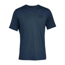 Koszulka Under Armour Sportstyle Left Chest Logo. Czarne buty sportowe męskie Under Armour, s, bez wzorów, bez kołnierzyka, bez ramiączek, na fitness i siłownię. Za 179.50 zł.