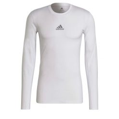 Koszulka z długim rękawem adidas Techfit. Białe koszulki sportowe męskie Adidas, l, bez wzorów, bez kołnierzyka, bez ramiączek, na fitness i siłownię, techfit (adidas). Za 149.00 zł.