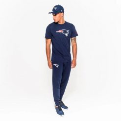 T-Shirt NFL New England Patriots Logo New Era Bleu marine. Białe koszulki sportowe męskie New Era, xl, bez wzorów, z bawełny, klasyczne, bez kołnierzyka. Za 139.25 zł.