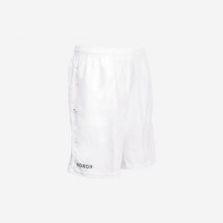 Spodenki do hokeja na trawie dla dzieci Korok FH500. Białe szorty dla chłopców KOROK, bez wzorów, z elastanu. Za 69.99 zł.